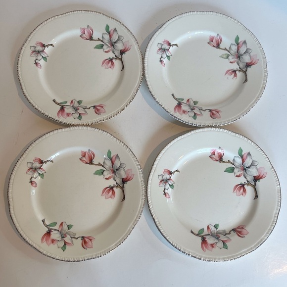 Homer Laughlin Dogwood Liberty Dessert/Bread & Butter Plates Set of 4 - Picture 15 of 15